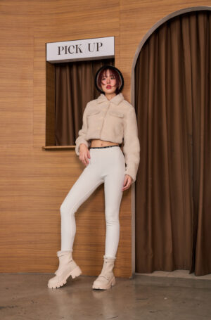 ToBeWarm Legging – Flattering fit with a thick fleece lining for ultimate warmth. - White, M