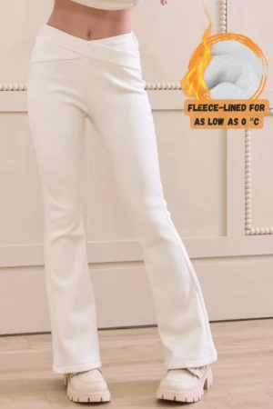 Flared Fleece Legging - Soft fleece lining with excellent elasticity.