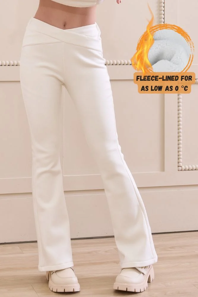 Flared Fleece Legging - Soft fleece lining with excellent elasticity.
