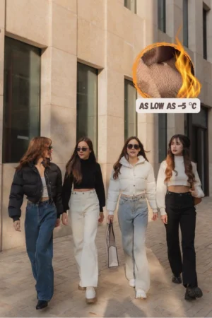 ThermaSoft Straight Jeans – Fleece-lined warmth with a versatile high or low waist fit.