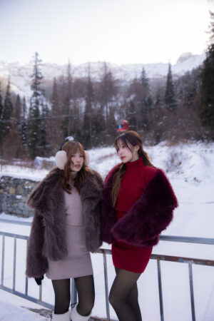 Fur Frost Jacket - Fully Lined And Made From Thick, Soft Faux Fur.