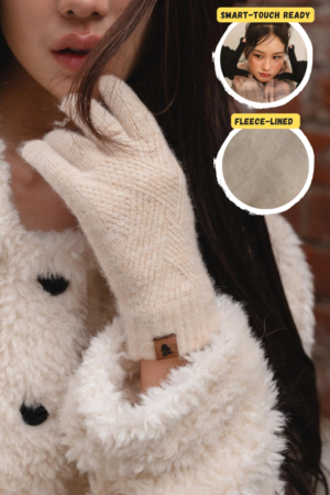 Elva Knitting Gloves - Premium Thermal Wool-Blend Convertible Finger Gloves